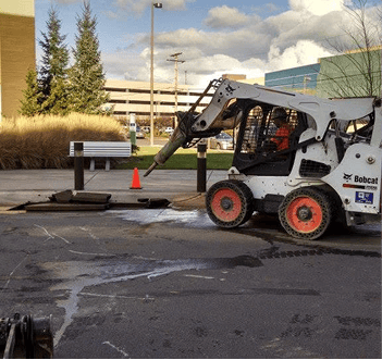 Asphalt paving and concrete construction by Adams Asphalt & Construction in Kent, WA