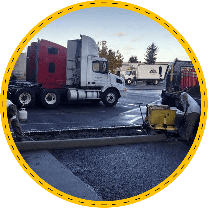 Asphalt paving and concrete construction by Adams Asphalt & Construction serving Kent, WA