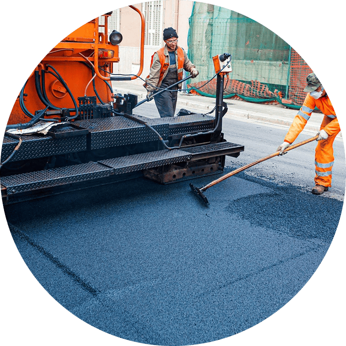 Adams Asphalt & Construction paving and concrete project photo