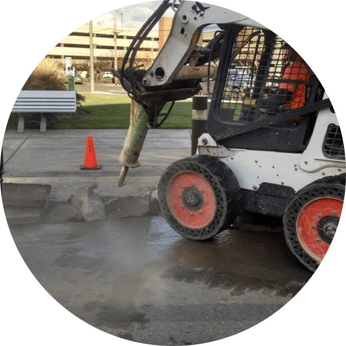 Adams Asphalt & Construction paving and concrete project photo