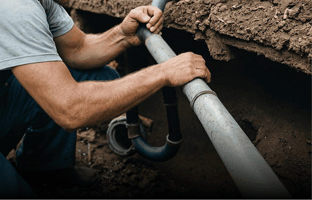 Drain repair work by Adams Asphalt & Construction in Kent, WA