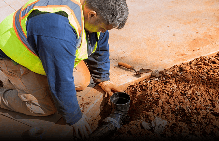 Drain repair work by Adams Asphalt & Construction in Kent, WA