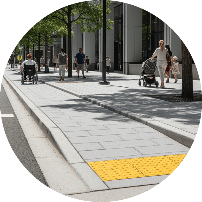Concrete sidewalk installation by Adams Asphalt & Construction in Kent, WA