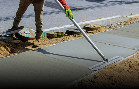 Concrete sidewalk installation by Adams Asphalt & Construction in Kent, WA